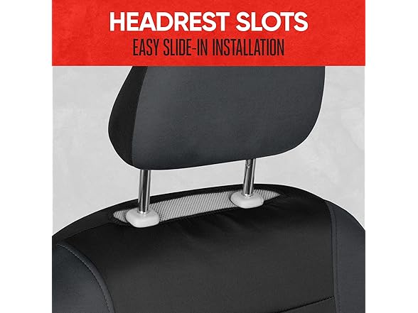 Motor Trend Gray Cloth Car Seat Covers for Front Seats
