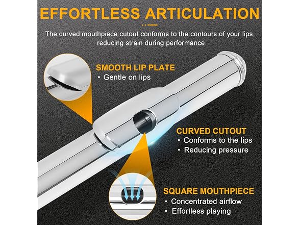 Kmise Closed Hole C Flute Instrument
