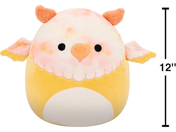 Squishmallows Original 12in Mito the Yellow Tie-Dye Griffin
