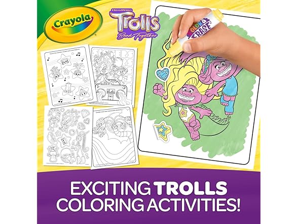 Crayola Trolls Color & Erase Activity Pad