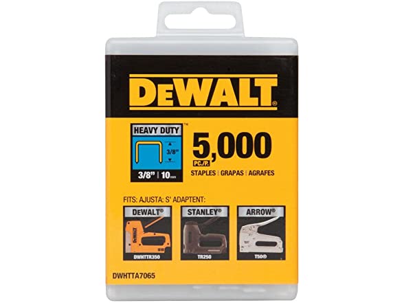 DEWALT Narrow Crown Staples 5/16" Crown