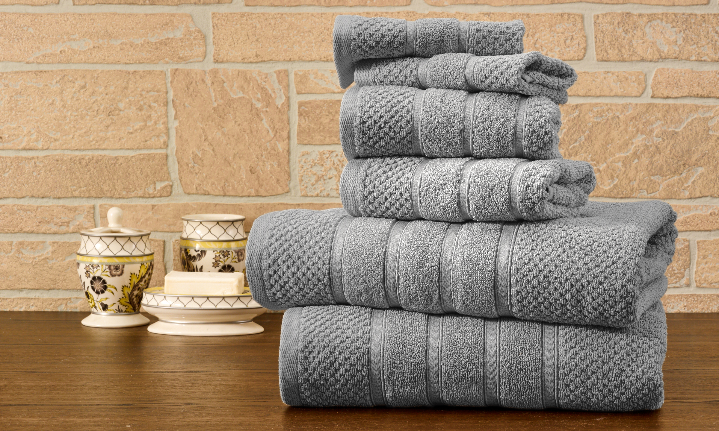 100% Egyptian Cotton 6-Piece Towel Set - Gallery 43