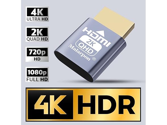 4Pc HDMI Plug fit-Headless Display