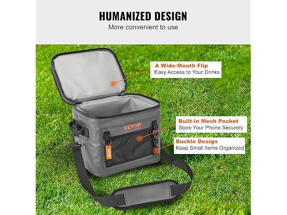 Soft Cooler Bag, 24 Cans Soft Sided Cooler Bag