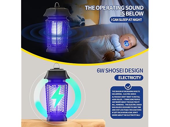 Mosqueda Bug Zapper Outdoor Electric