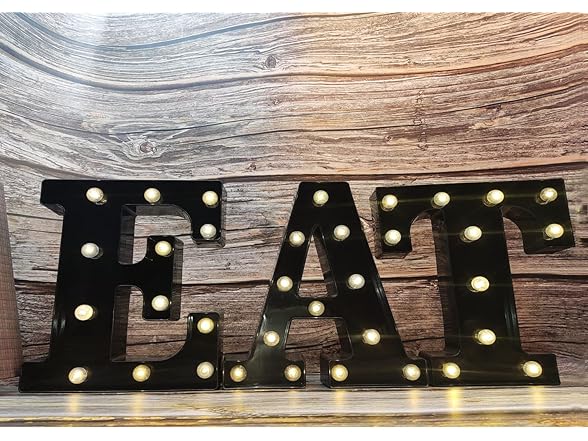 Proyatech Black Alphabet Marquee Letters