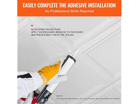 Ceiling Tiles, 96-Pack 20 x 20 in, Drop Ceiling