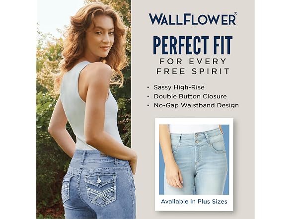 WallFlower Women (0) Sassy Crop High-Rise Plus