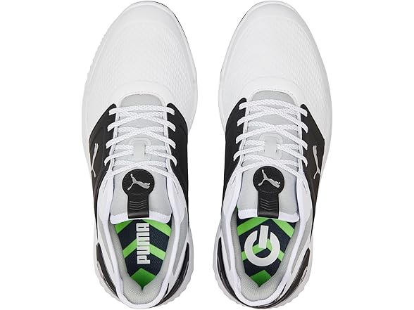 Men's PUMA White/ Black-Metallic Golf (7)
