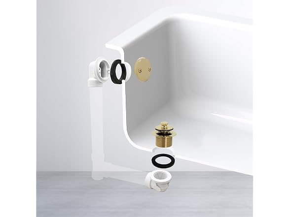 Westbrass A572-01 1-1/2" 40 PVC Pull & Drain Plumber's Pack