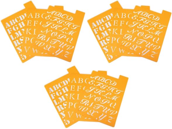 Alphabet Stencils 1" Assorted Fonts