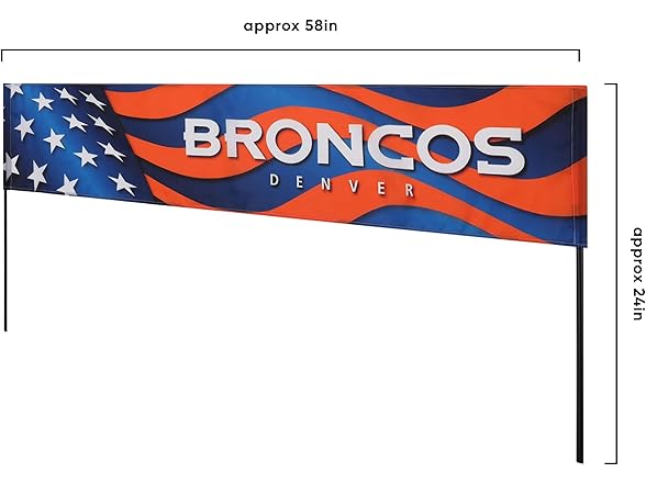 BRONCOS NFL Lawn Banner