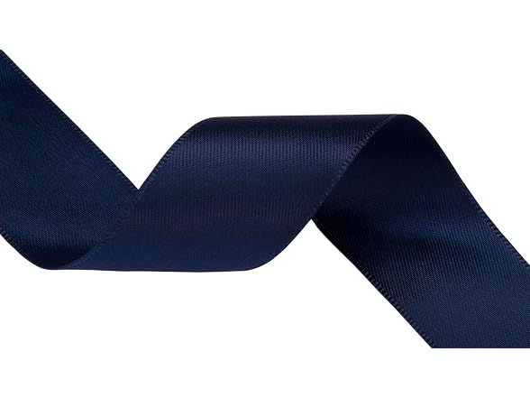 Navy Satin Ribbon 1 Inch Wide x 10 Yds -