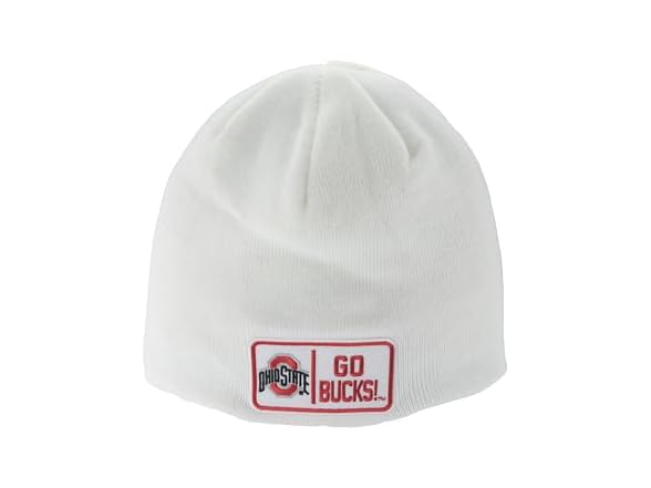 BUCKEYES Beanie Edge Patch Defer White
