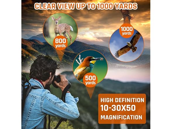 Sogries 10-30x50 Military Binoculars