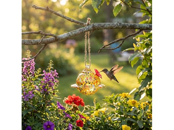Red Carpet Studios Hummingbird Feeder Glass