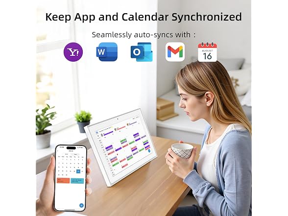 YEJOUMO 12.3 Inch Digital Calendar