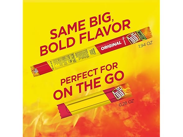 46CT Slim Jim Smoked Meat Sticks, Original Flavor