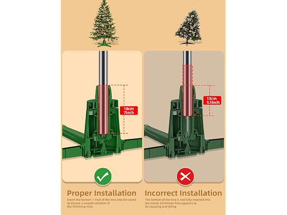 360-Dgree Rotating Christmas Tree Stand 