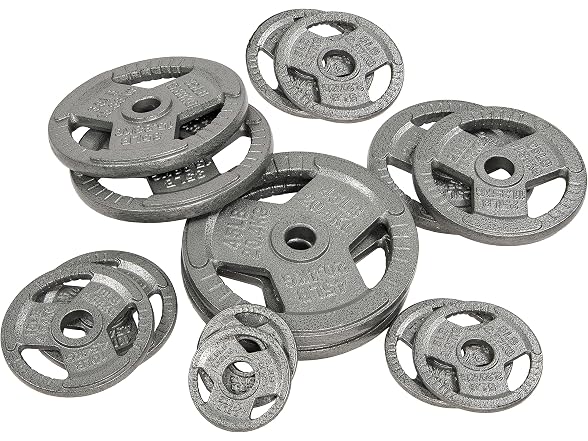 Fitvids Cast Iron Plate Weight Plate, 45LB (Set of 2)