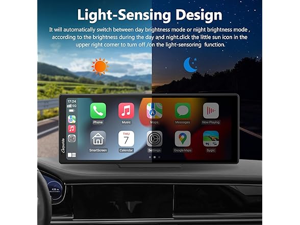 9.3" CarPlay Screen w/ GPS & Speakers