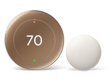 $189.99, Was $299.99, 36% Off! Google Nest 4th Gen Thermostat + 2nd Gen Sensor - Gold dealfomo