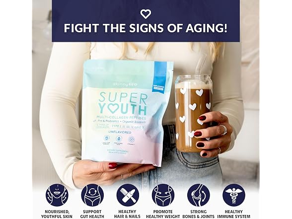 SkinnyFit Super Youth Collagen Powder 28 Servings