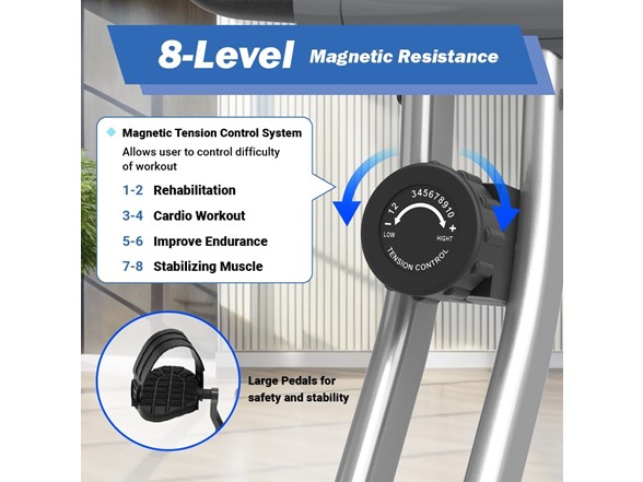 Exerpeutic Exercise Bike w/ Bluetooth