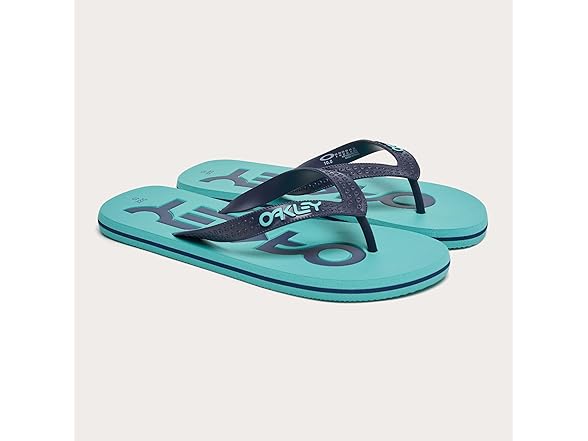 Oakley Men's College Flip Flop, Teal , 8