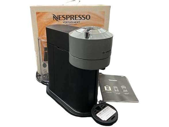 Nespresso De'Longhi Vertuo Next Deluxe w Aeroccino - Chrome