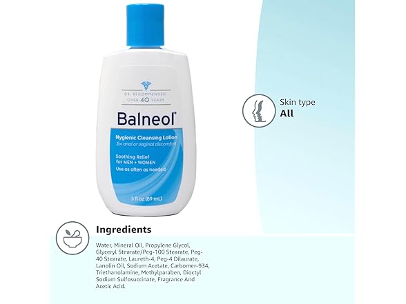 Balneol Hygienic Cleansing Lotion 3oz 2pk