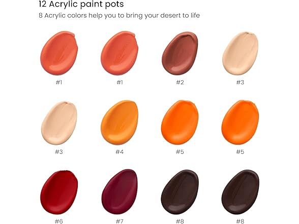 ARTEZA Desert Paint by Number for Adults
