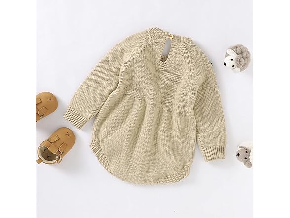 Opewod Newborn Baby Girl Sweater Romper