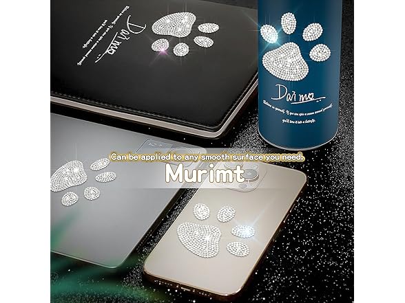 Murimt 2Pcs Car Bling Stickers