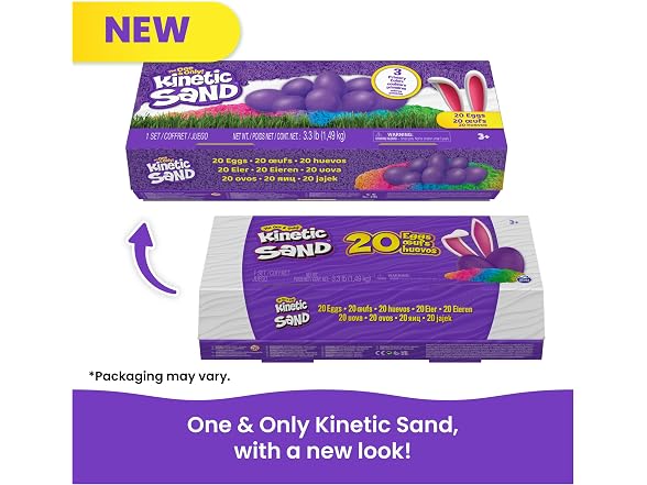 Kinetic Sand Eggs 20-Pack Carton