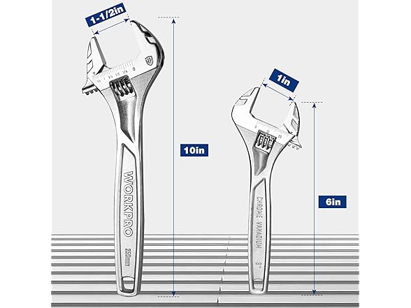 WORKPRO 2pc Black Wrench Set