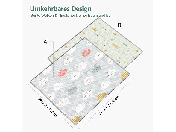 UANLAUO Foldable Baby Play Mat