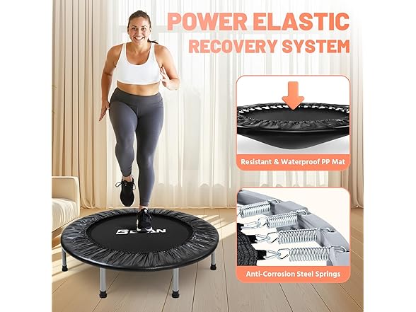 BCAN 38" Foldable Mini Trampoline