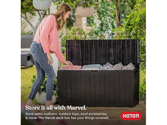 Keter Keter Marvel 71 Gal Outdoor Storage Box