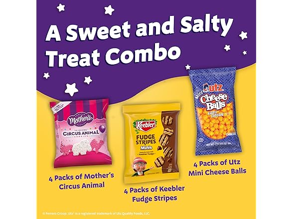 12CT Keebler, Cookies and Crackers, Variety Pack