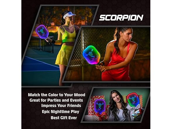 SCORPION Pioneer Pickleball Paddle LED