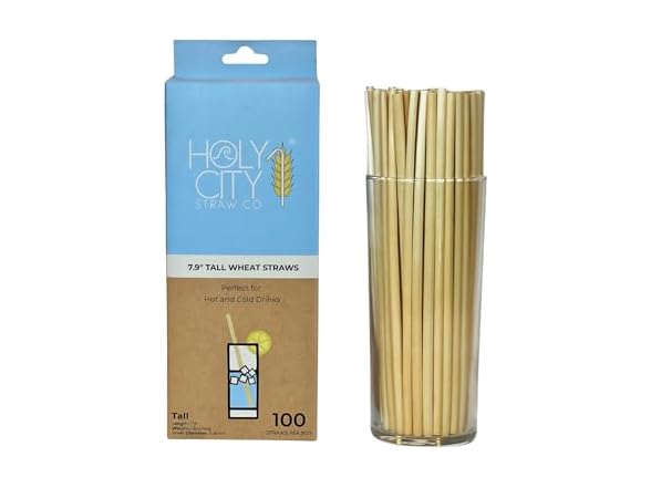 Premium Tall Wheat Stem Straws 100ct 775 100