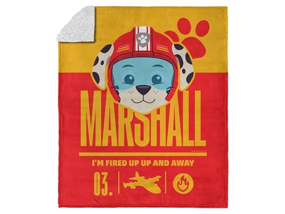 Nickelodeon Paw Patrol Licensed Marshall Fired Up w Sherpa