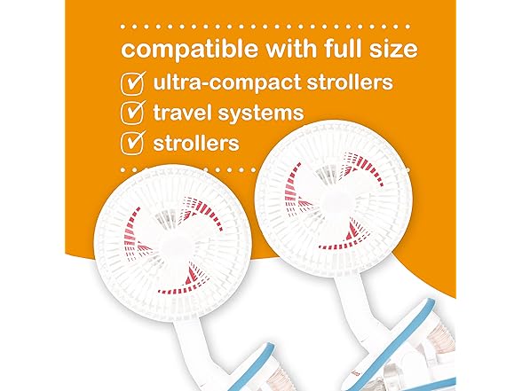 Diono Clip On Stroller Fans, Pack of 2