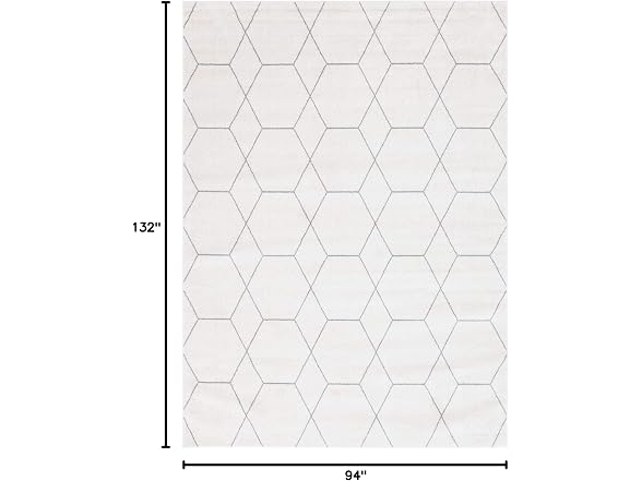 Unique Loom Trellis Frieze 8x11 Ivory - Gallery 2