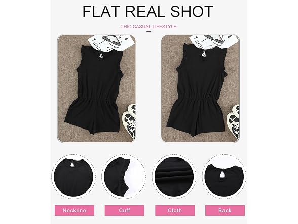 Dokotoo Girls (4-5T) Summer Cute Romper Jumpsuit