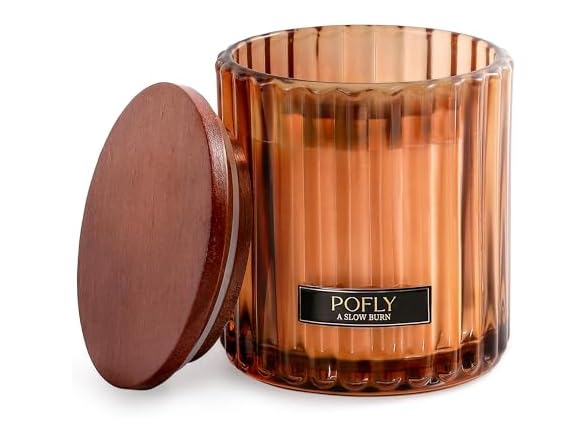 POFLY French Lavender Scented Candle