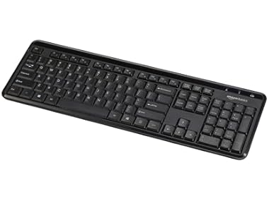 $9.99, Was $19.99, 50% Off! Amazon Basics Modern Wireless Keyboard dealfomo