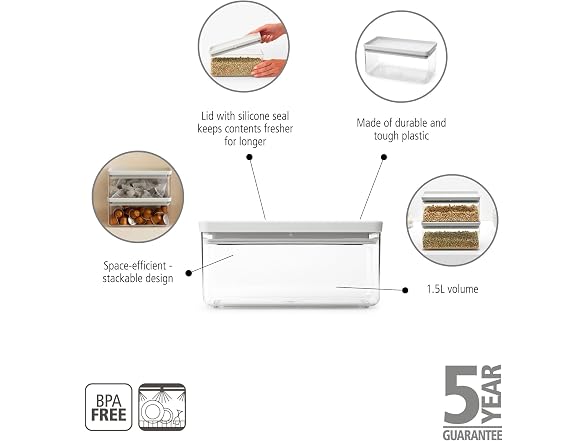 Brabantia TASTY+ Stackable Canister