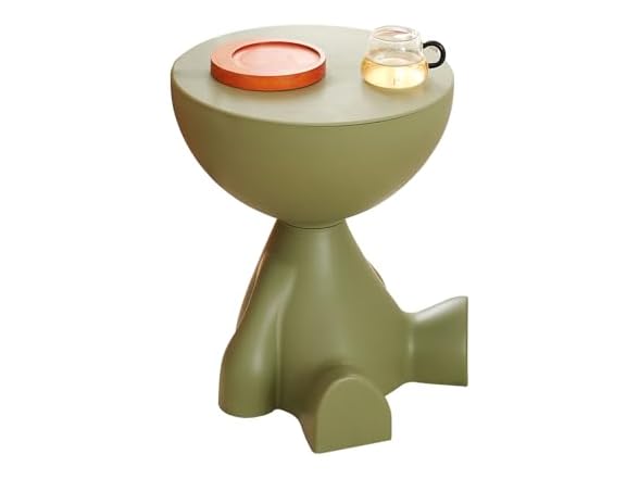 Wefrib Side Table, Circle Coffee Table, Nightstand